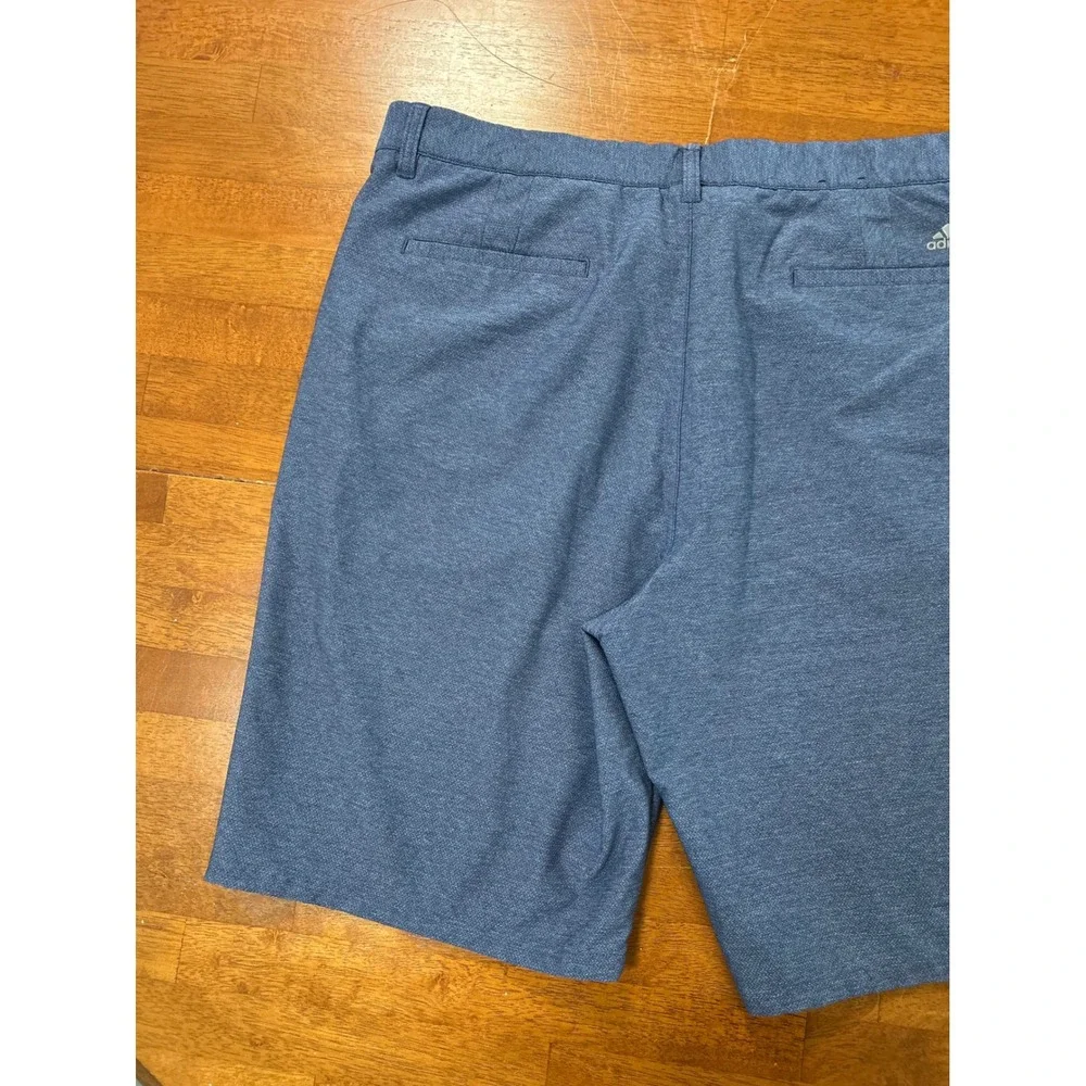 Adidas Golf Shorts Mens 38 Blue Ultimate360 Heathered Performance